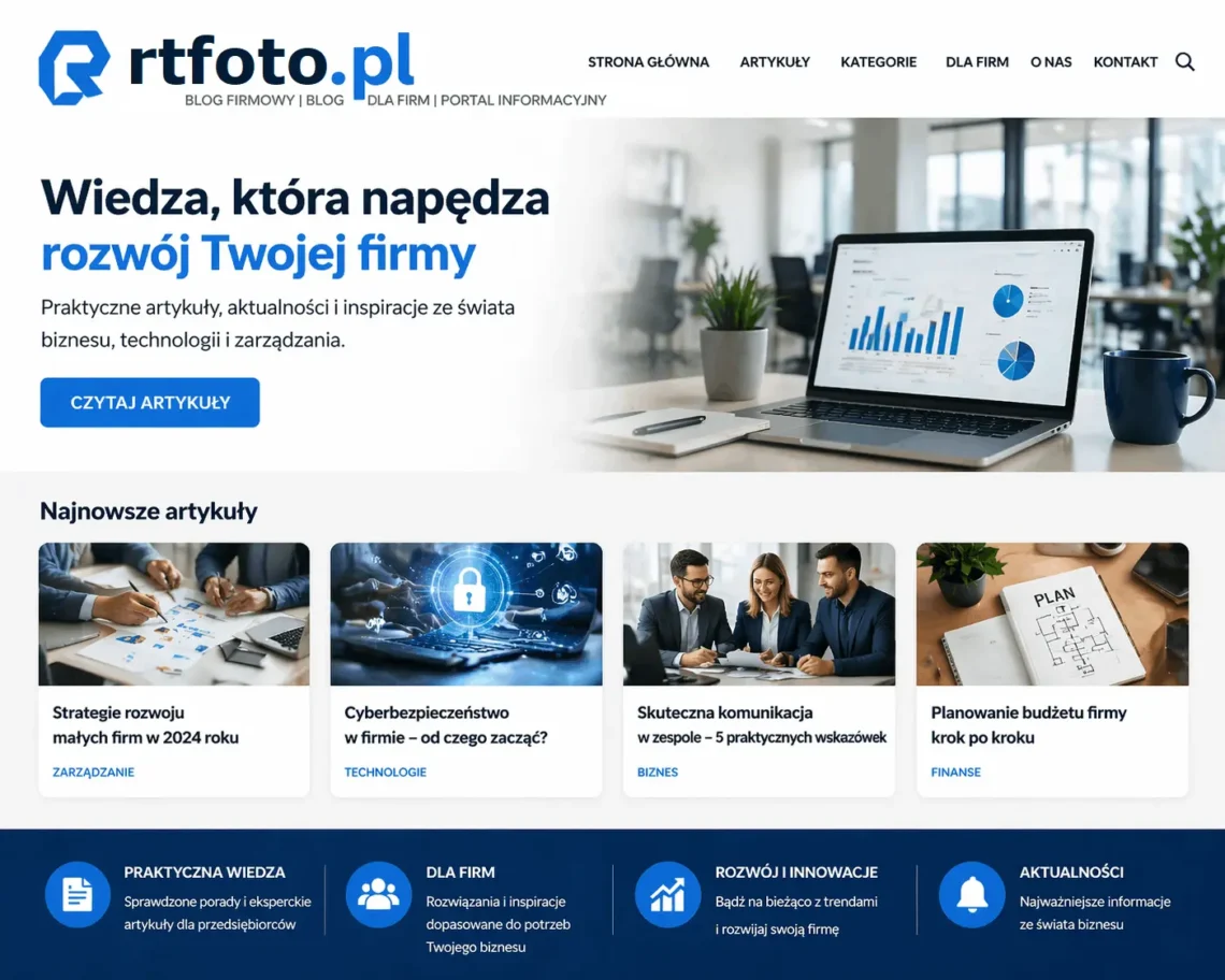 Blog firmowy i portal informacyjny rtfoto